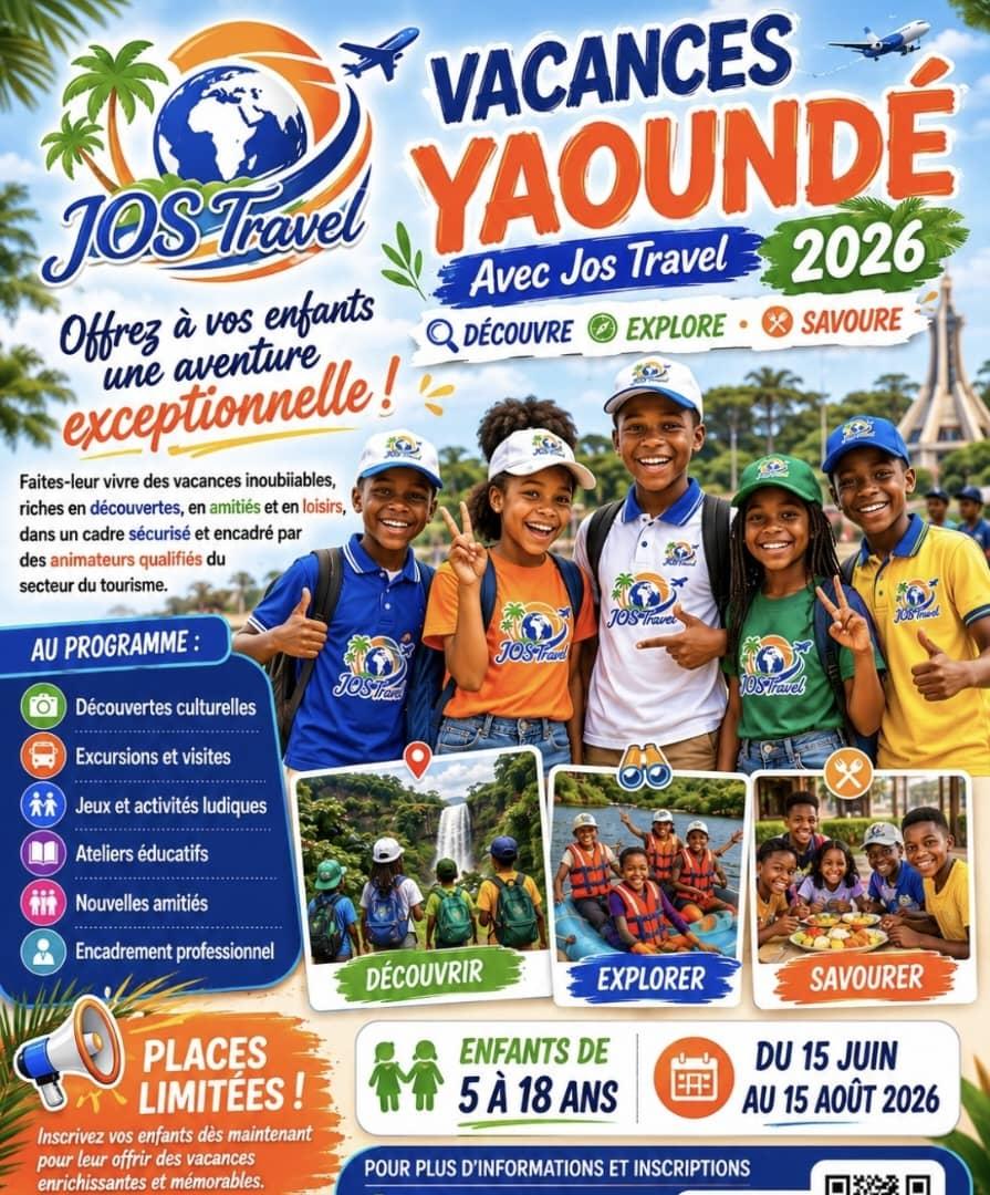 Flyer Vacances Yaoundé avec JOS-Travel 2026