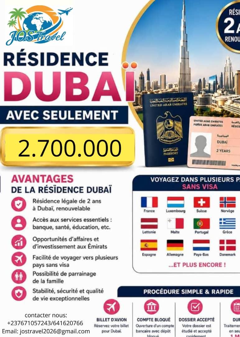 Visuel Résidence Dubaï avec JOS-Travel